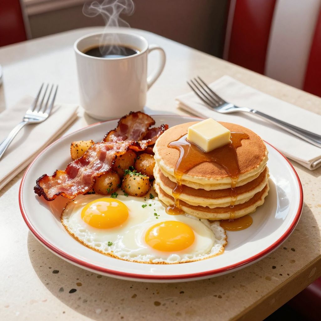 Savor the Classic Diner Breakfast at Sunset Café, Bristol