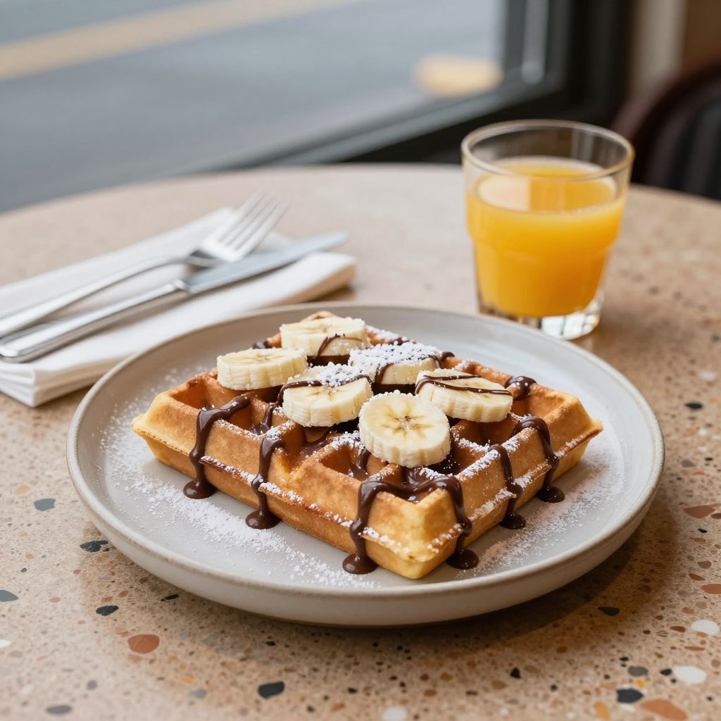 Waffle Monkey on waterfront