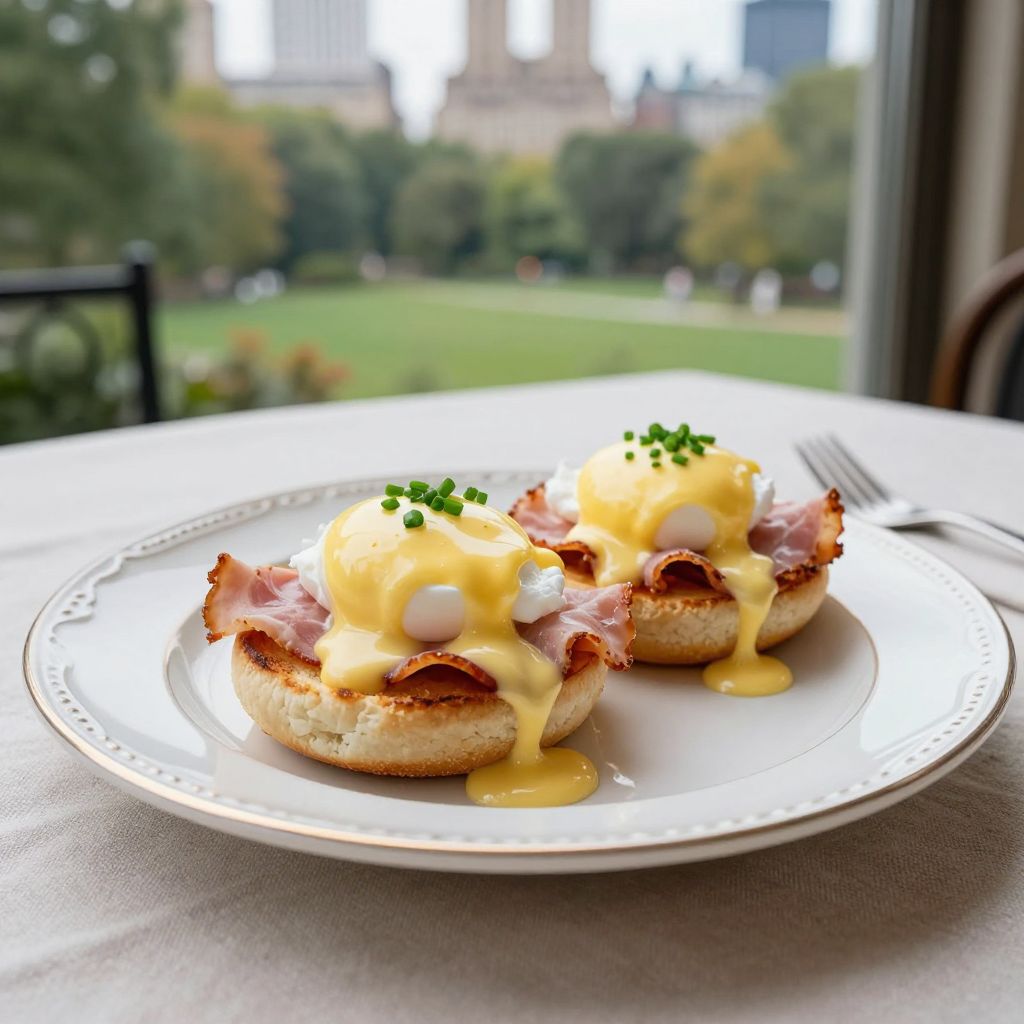 Breakfast with view of Central Park at Park Lane